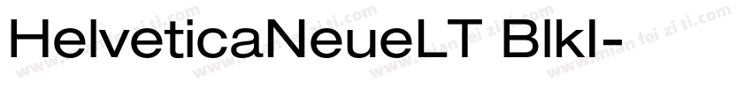 HelveticaNeueLT BlkI字体转换